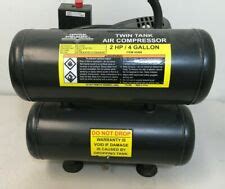 central pneumatic  hp  gallon psi twin tank air compressor  sale  ebay