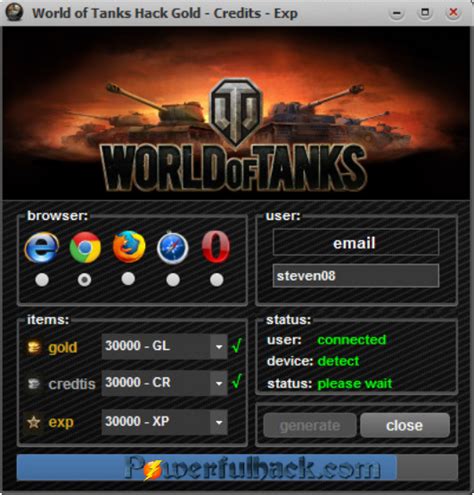world  tanks hack tool gold generator   survey   httpwwwpowerfulhackcom