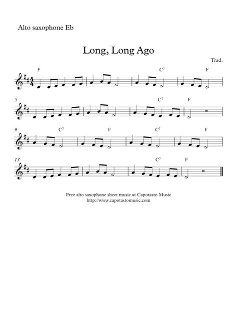 easy sheet   beginners  easy alto saxophone sheet