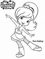 Strawberry Shortcake Coloring Pages Plum Pudding Friends Drawing Jam Cherry Lemon Friend Color Getdrawings Template Getcolorings Printable Princess sketch template