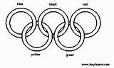 Olympic Rings Olympics Printable Colouring Flag Squidoo sketch template