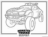 Monster Trucks Coloring Pages Printable Boys sketch template