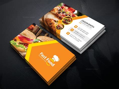 fast food business card template graphic prime graphic design templates