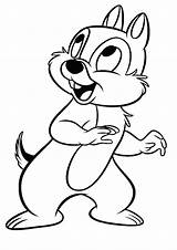 Coloring Chipmunk Pages Kids Disney Clipart Printable Sheets Chip Print Color Cartoon Heffalump Christmas Drawings Cute Drawing Rice Dale Malebøger sketch template
