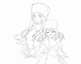 Fate Stay Night Coloring Pages Zero Irisviel Template sketch template