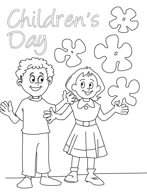childrens day coloring pages coloring pages