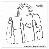 Borse Borsa Tecniche Mulberry Schede Patterns Accessori Pochette Schizzo sketch template