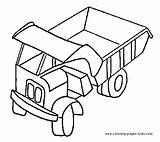 Coloring Pages Dumper Transportation Truck Color Printable Trucks Kids Coloringcrew Sheets Found sketch template