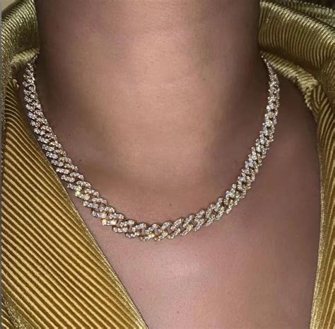 mini icy cuban link chain    images cuban link chain