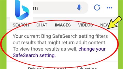 fix bing current bing safesearch setting filters  results