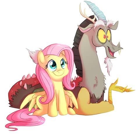 Fluttershy And Discord By Fillyblue By C Puff On Deviantart