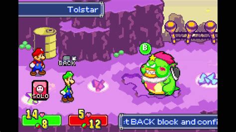 mario  luigi superstar saga boss tolstar youtube