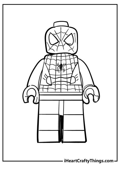 coloring pages lego spiderman  coloring pages printable