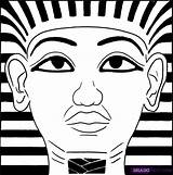Tut King Draw Drawing Mask Tutankhamun Coloring Dragoart Egyptian Drawings Ancient Stylegods Printout Tips Face Clipart Egypt Clip Tutorial Print sketch template