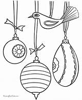 Christmas Coloring Ornaments Pages Ornament Printable Colouring Print Tree Shape Sheets Activity Color Star Kids Printables Printing Ball Easter Templates sketch template