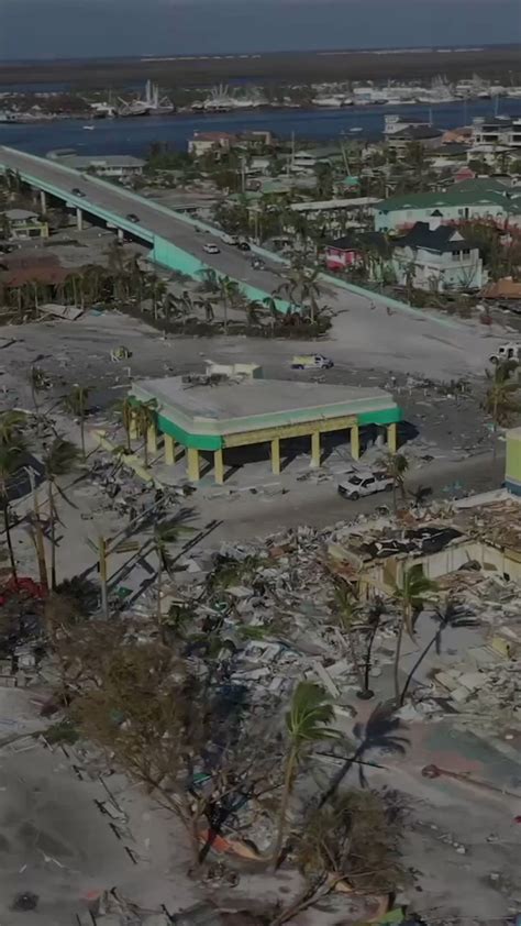 naples daily news  twitter drone footage shows  devastation  fort myers beach