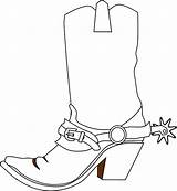 Cowboy Boots Boot Spurs Clipart Western Vector Cowgirl Drawing Outline Clip Drawings Hat Transparent Background Silhouette Pixabay Graphic Cliparts Put sketch template