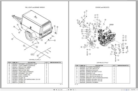ingersoll rand portable compressor p parts manual operation  maintenance manual