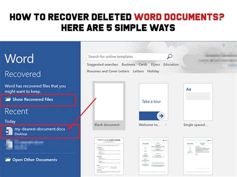 recover deleted word documents  ultimate ways
