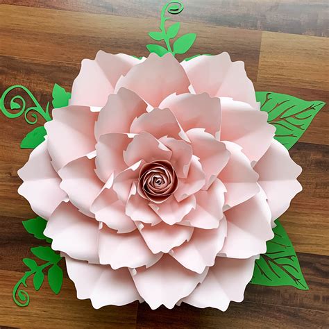 paper flowers petal  paper flower template digital printable