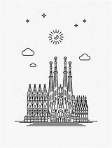 Sagrada Familia Dibujo Barcelona La Sketch Tattoo Coloring Gaudi City Drawing Illustration Ilustracion Dibujos Ak0 Cache Icon Template Tatuajes Sobre sketch template