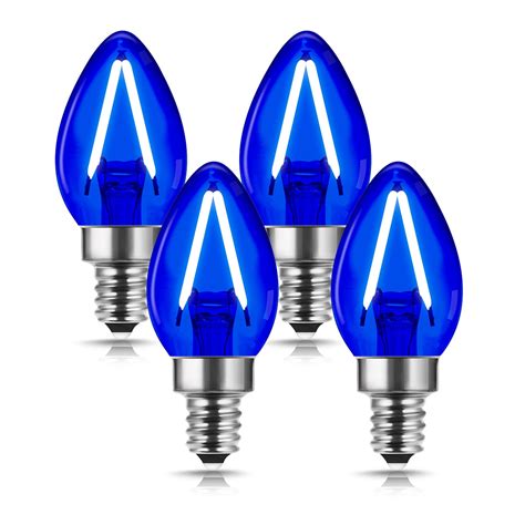 led light bulb blue mini candelabra led bulb  watts  equivalent  base lm