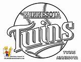 Coloring Minnesota Twins Baseball Pages Logo Mlb Color League Kids Major Wild Book Sports Sheets Boys Teams Mn Print Logos sketch template