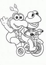 Coloring Pages Muppet Babies Coloringpagesabc Posted Kermit sketch template