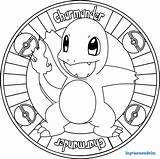 Charmander Pokemon Mandalas Charmader Imprime sketch template