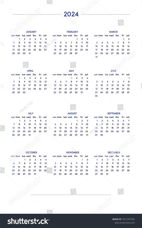 calendar set classic strict style stock vector royalty