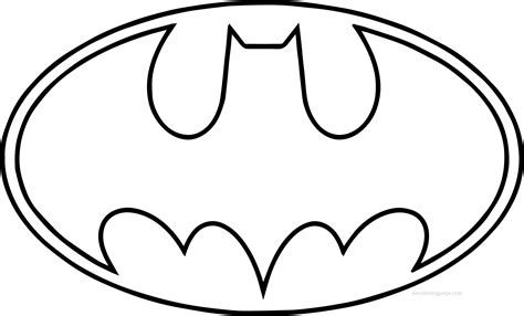 batman symbol coloring pages clipart