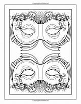 Masks Icolor sketch template