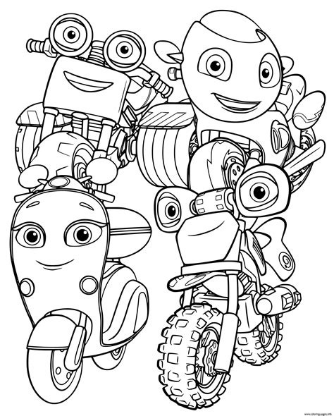 rickey zoom coloring pages learny kids