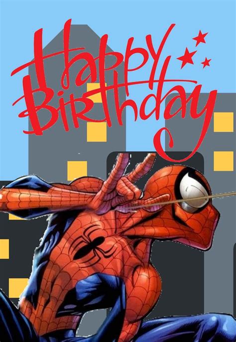 spiderman birthday card printable printable templates