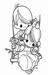 Precious Moments Coloring Pages Book sketch template