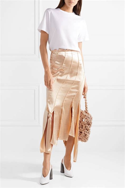 topshop satin skirt has dropped in new colours glamour uk