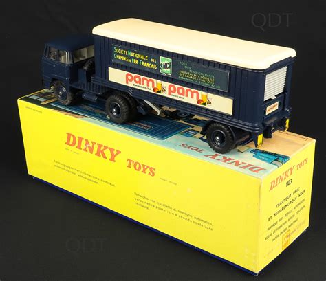 french dinky  unic artic lorry pam pam qdt
