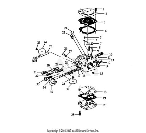 poulan ks gas  parts diagram  carburetor