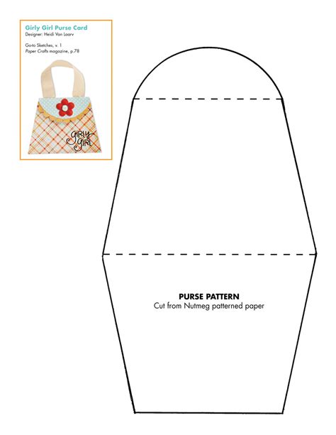 paper purse template images printable paper bag template
