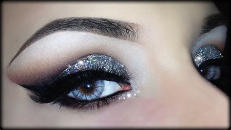 sexy christmas cut crease 3d silver glitter elegant makeup tutorial trucco natale 2014 youtube