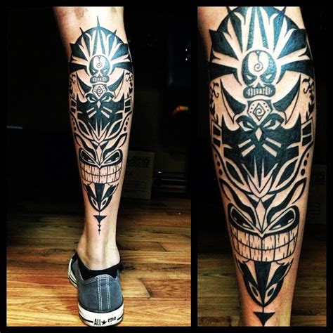 tribal black leg ink  tattoo design ideas