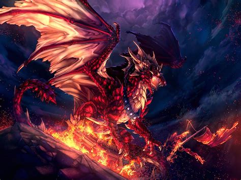 red dragon art id  art abyss