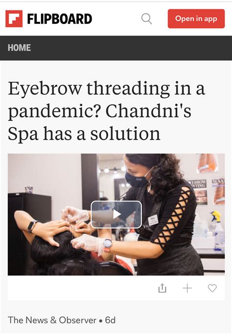filmed interview  chandnis spa brows  news observer