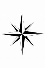 Compass Rose Star Clipart Nautical Blank Clip Tattoo Drawing Basic Designs Radioactive Cliparts Uke Tab Vida Viva La Vector Ukulele sketch template