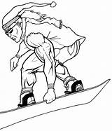 Snowboard Snowboarding Esquiador Musculoso Narty Kolorowanki Dzieci Kolorowanka sketch template