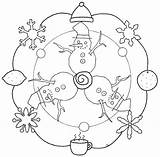 Mandala Winter Coloring Season Hiver Maternelle Coloriage Enregistrée Depuis Picasaweb Google sketch template