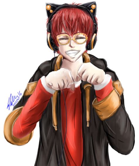 Mystic Messenger The Hacker With Cat Headphones By