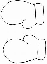 Mitten Mittens Template Coloring Pattern Outline Pages Winter Christmas Templates Crafts Kids Drawing Printable Printables Clip Clipart January Cliparts Preschool sketch template
