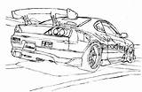 Drift Trace Car Drawing S15 Drawings Getdrawings Deviantart Tracing sketch template