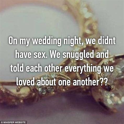 people reveal what really happened on their wedding night in very frank confessions daily mail